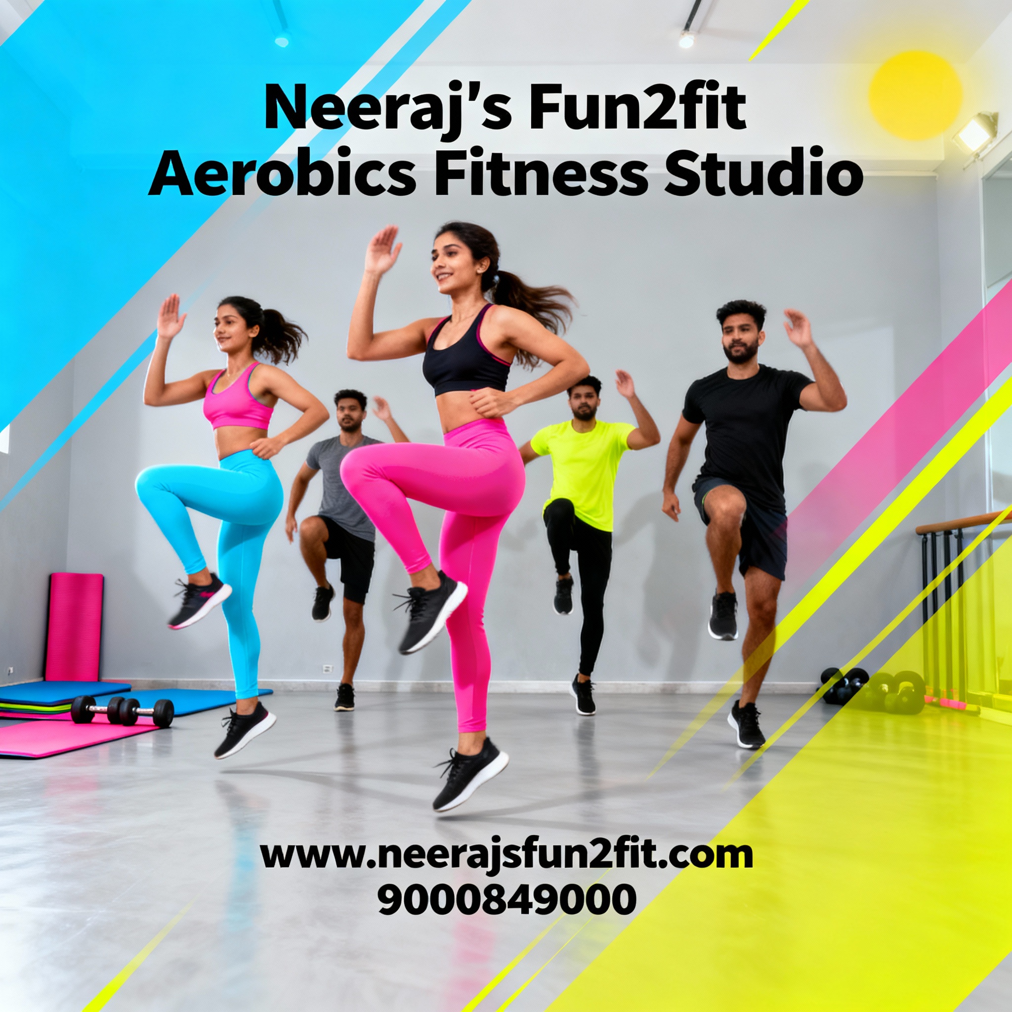 neerajs fun2fit Aerobic,zumba dance salsa